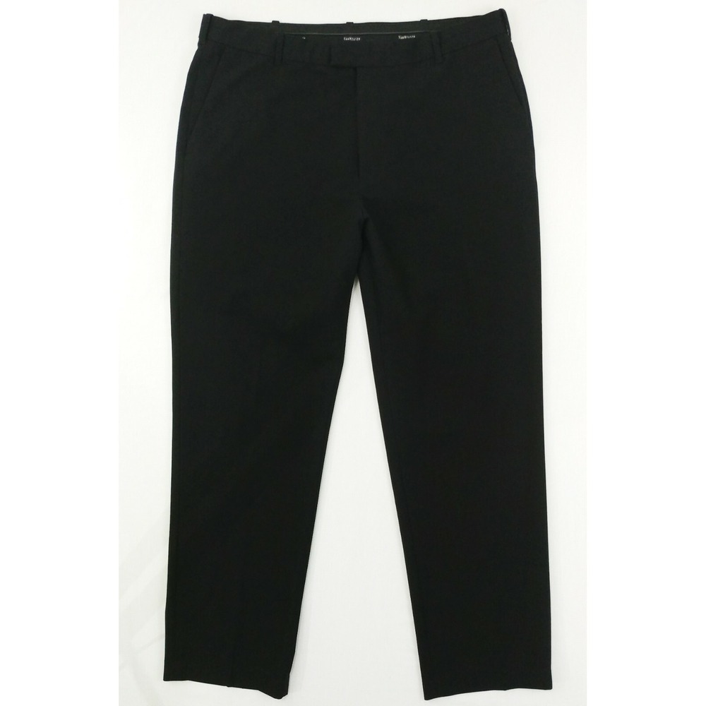 Van Heusen Men Pants, Size 36 X 32, Black, 73% Poly, 21% Rayon, 6% Spandex